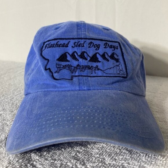 Port Authority Blue Embroidered Flathead Sled Dog Days Hat Cap - Picture 11 of 11